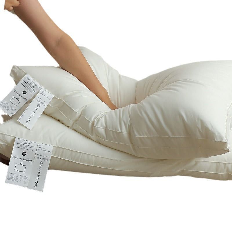 Everyday Cotton-Cover Bed Pillow