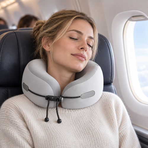 Memory Foam Travel Neck Pillow