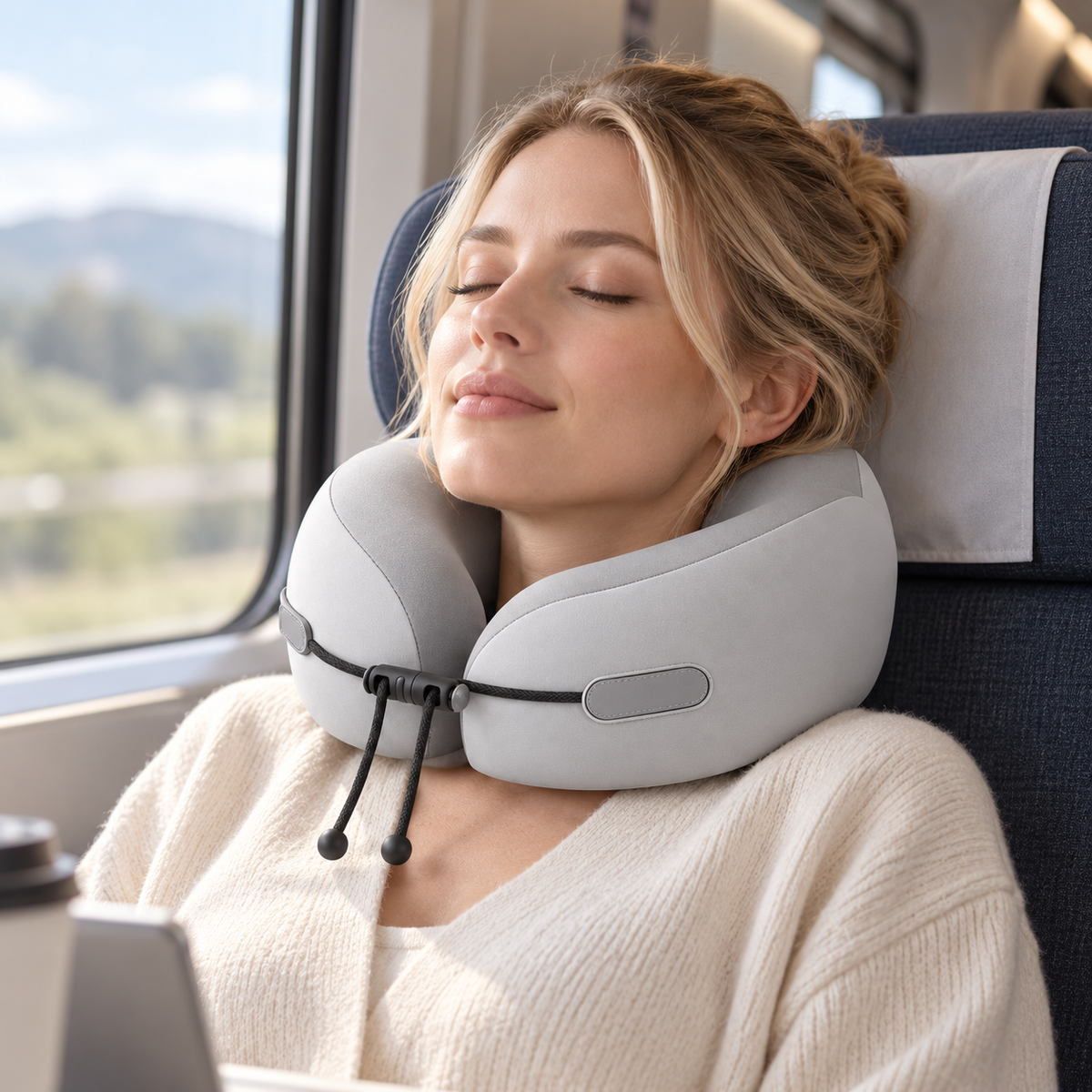 Memory Foam Travel Neck Pillow