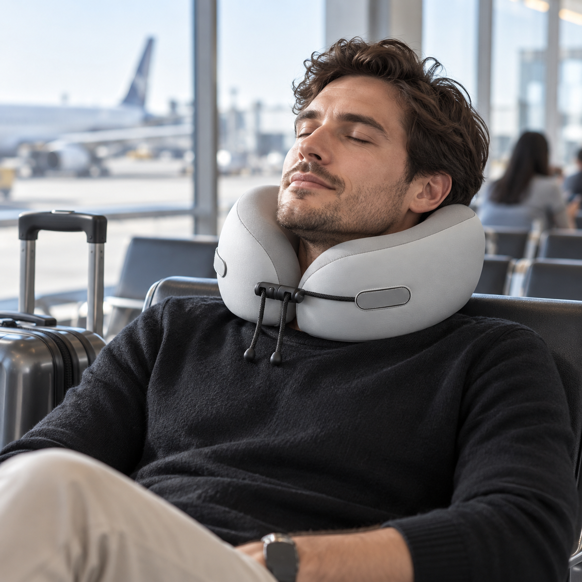Memory Foam Travel Neck Pillow