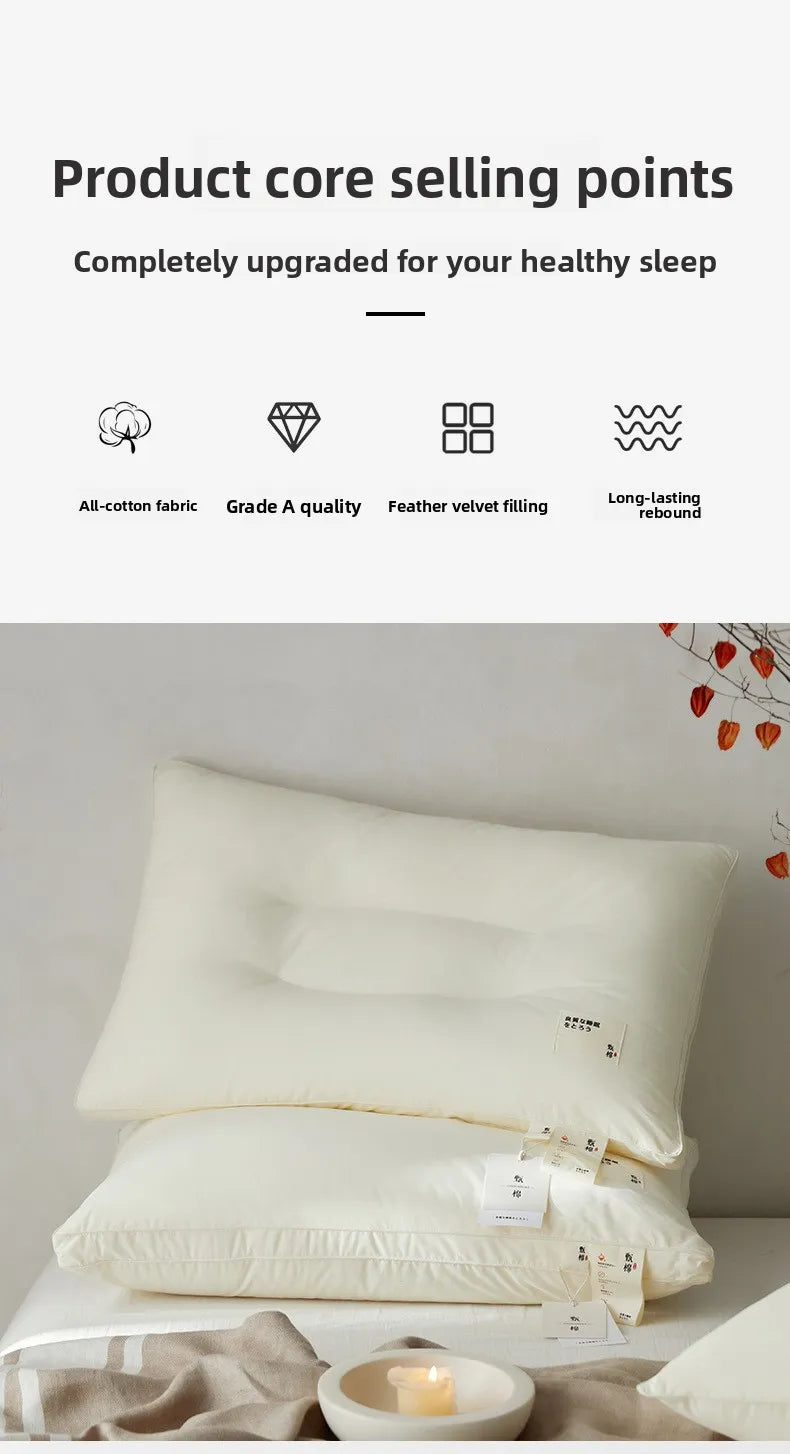 Cotton-Cover Support Pillow