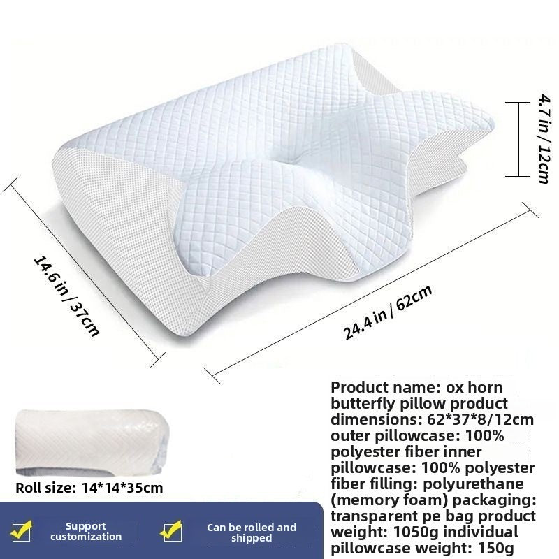 Butterfly Memory Foam Neck Pillow